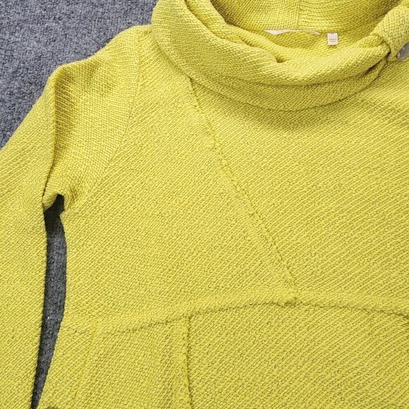 Soft Surroundings Yellow Cowl Neck Textured Breakwater Tunic Sweater PS - Picture 5 of 14